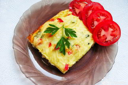 Запеканка из картофельного пюре с сыром