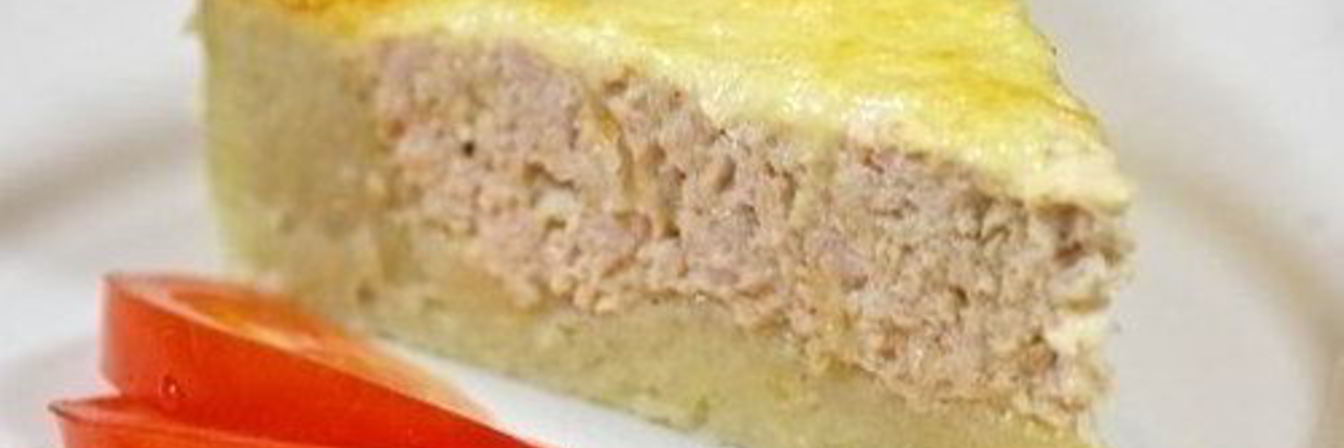 Запеканка из картофеля с фаршем из индейки