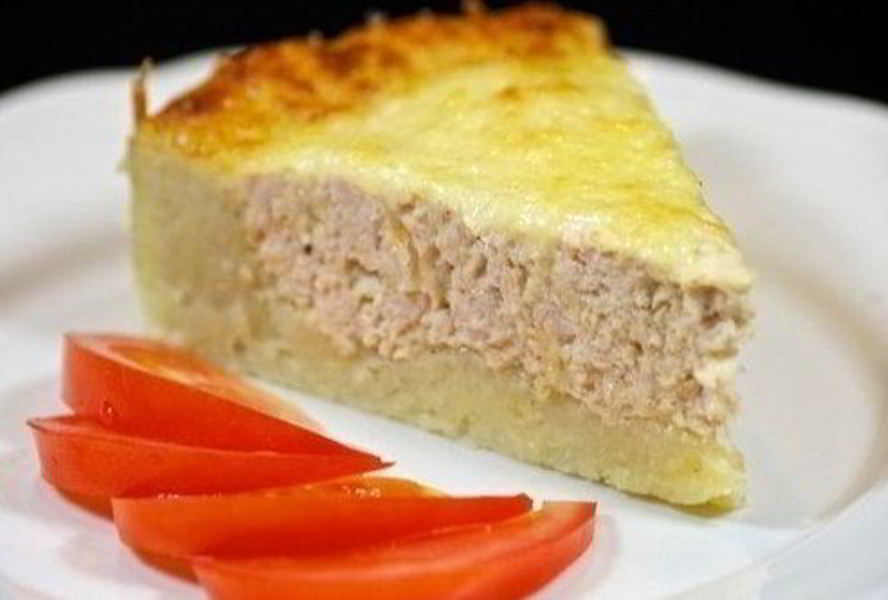 Запеканка из картофеля с фаршем из индейки