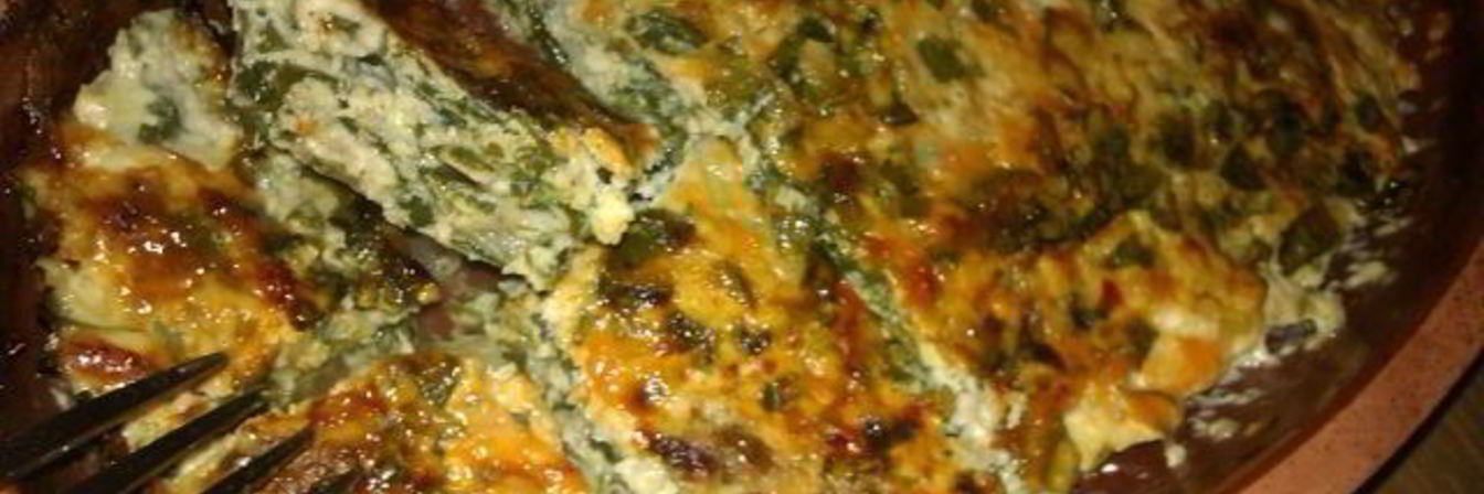 Запеканка из курицы с сыром и шпинатом