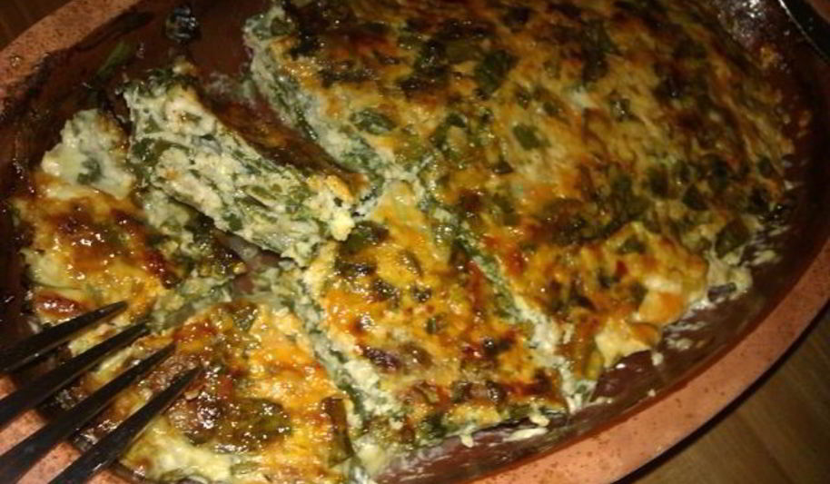 Рецепт запеканка из курицы с сыром и шпинатом