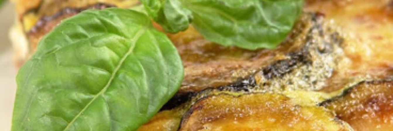 Запеканка из моцареллы и цукини