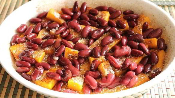 ШАГ 4. запеканка из тыквы и красной фасоли в пряной панировке