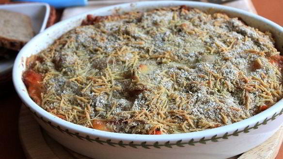 ШАГ 7. запеканка из тыквы и красной фасоли в пряной панировке