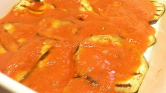 ШАГ 7. запеканка с баклажанами, грибами и моцареллой