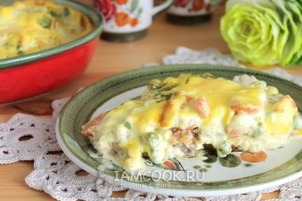 Запеканка с голландским соусом