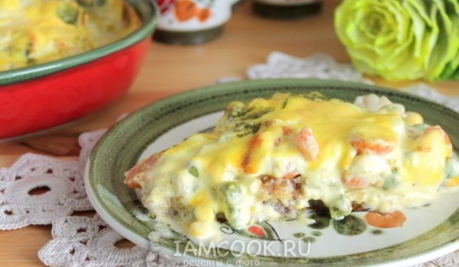 Рецепт запеканка с голландским соусом