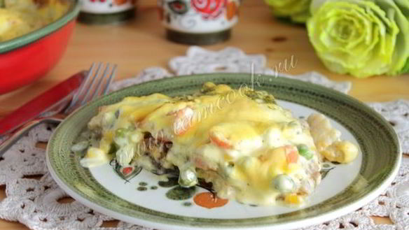 ШАГ 9. запеканка с голландским соусом