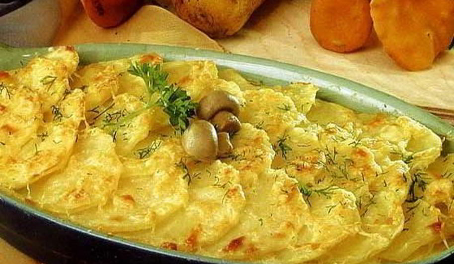 Рецепт запеканка с картофелем и грибами