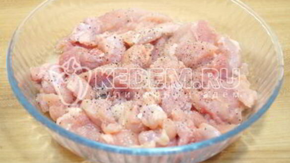 ШАГ 3. запеканка с курицей и тыквой в духовке