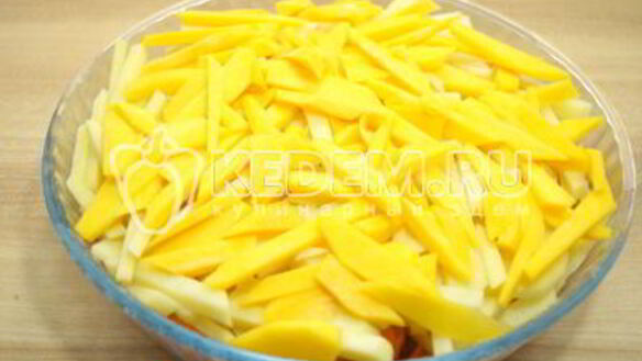 ШАГ 7. запеканка с курицей и тыквой в духовке