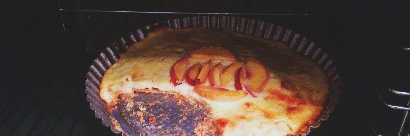 Запеканка с персиками