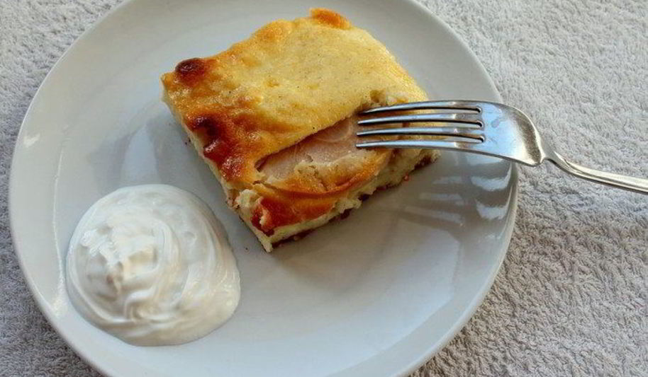 Рецепт запеканка с яблоками