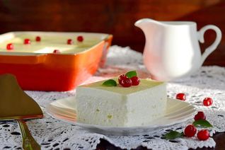 Запеканка творожная двухслойная