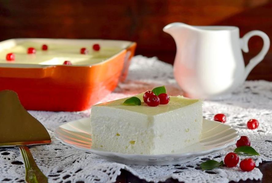 Запеканка творожная двухслойная