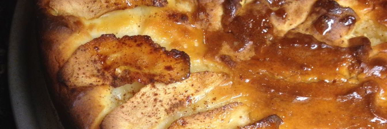 Запеканка творожная с яблоками