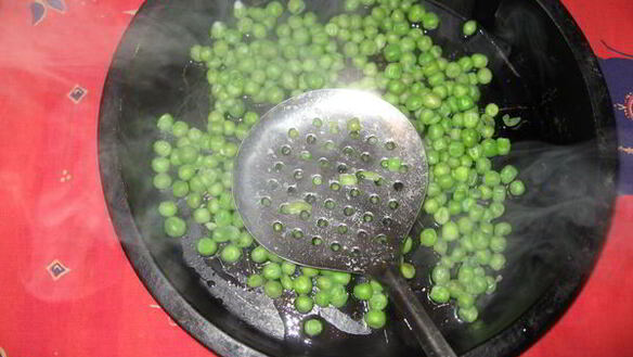 ШАГ 3. запеканка творожно-овощная тыква и горошек