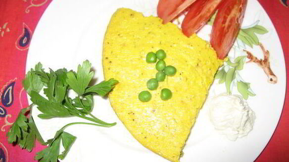 ШАГ 5. запеканка творожно-овощная тыква и горошек