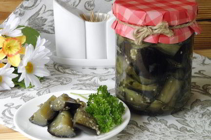 Баклажаны кусочками на зиму