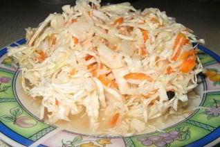 Домашняя квашеная капуста с морковью
