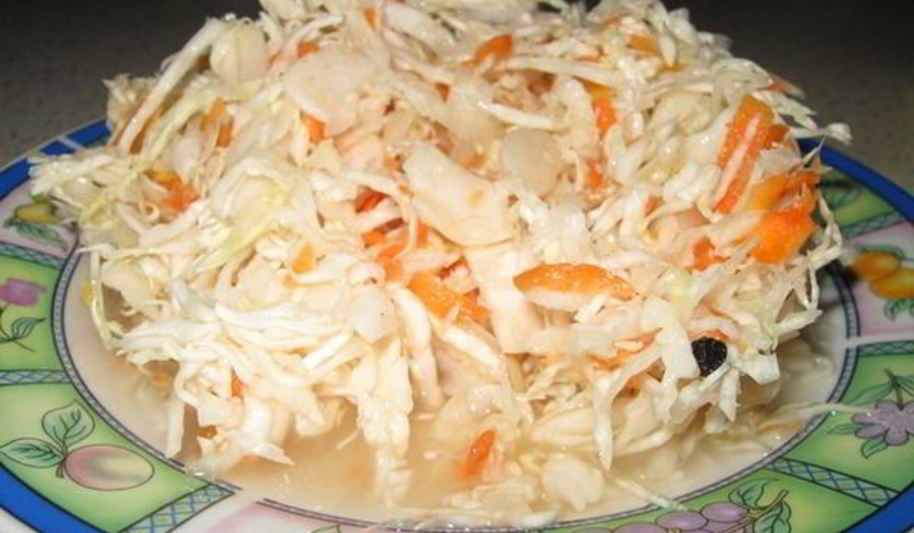Рецепт домашняя квашеная капуста с морковью