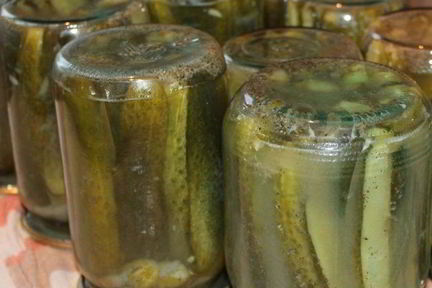 Горчичные огурчики на зиму