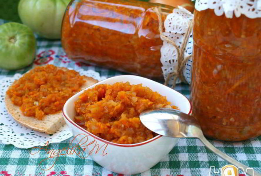 Икра из зеленых помидоров на зиму