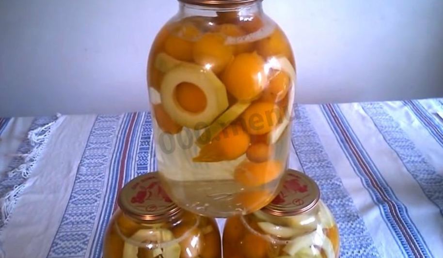 Рецепт кабачки с алычой