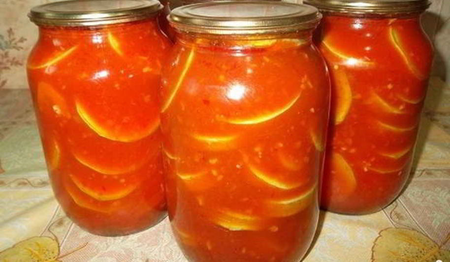 Рецепт кабачки в томатном соусе на зиму