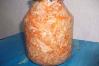 Капуста, квашенная в рассоле с медом