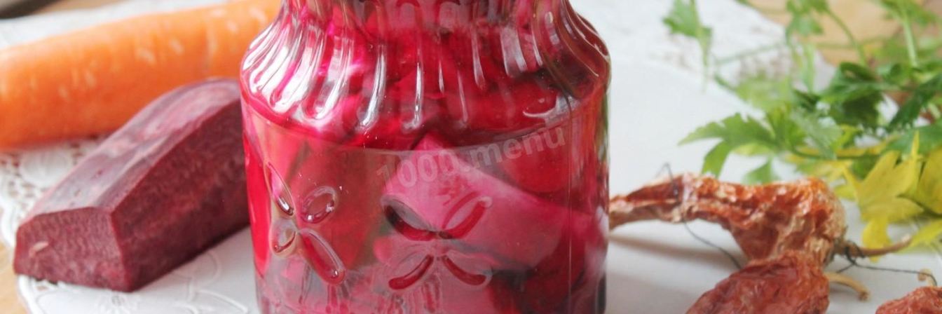 Капуста на зиму со свеклой и морковью