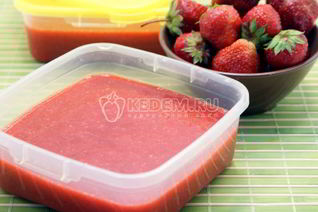 Клубничное пюре на зиму