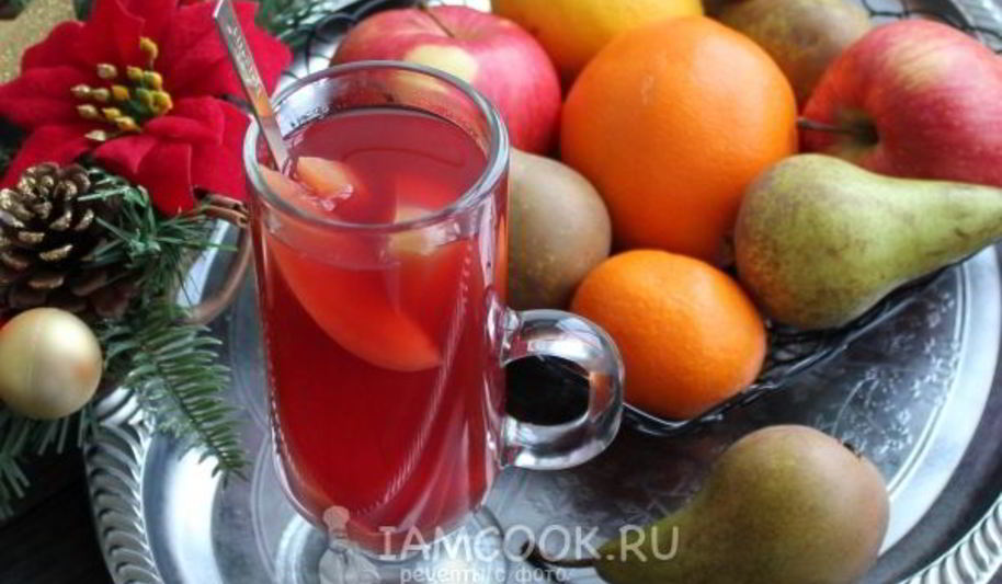 Рецепт глинтвейн безалкогольный из компота