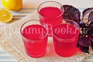 Компот из базилика и лимона