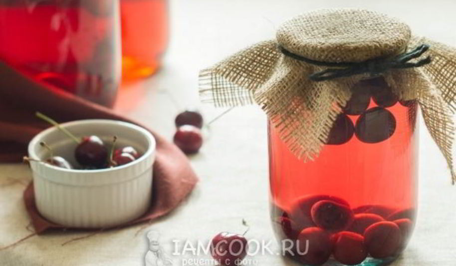 Рецепт компот из черешни без стерилизации на зиму