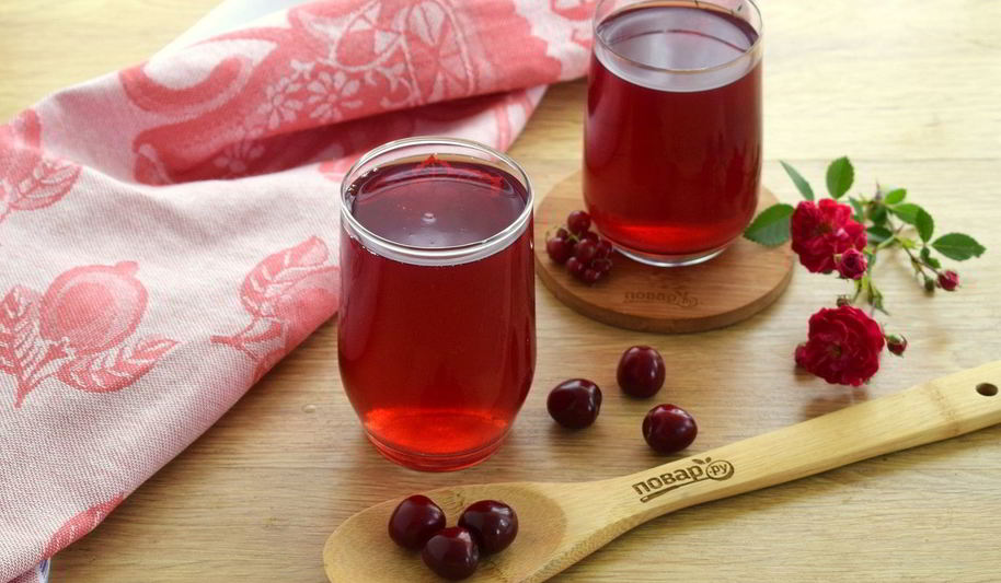 Рецепт компот из черешни