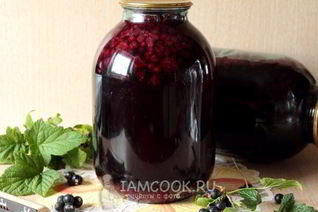 Компот из черной смородины на зиму