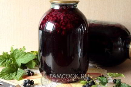 Компот из черной смородины на зиму