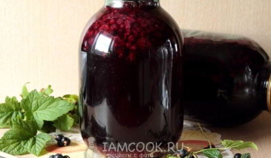 Рецепт компот из черной смородины на зиму