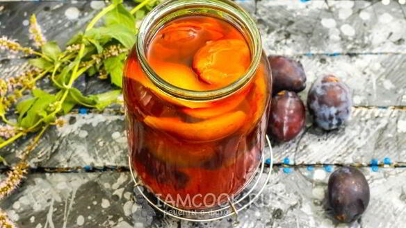 ШАГ 14. компот из груш и слив на зиму