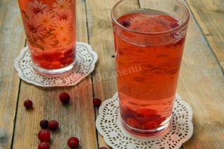 Компот из клюквы замороженной