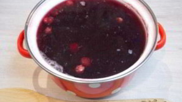 ШАГ 4. компот из малины и вишни