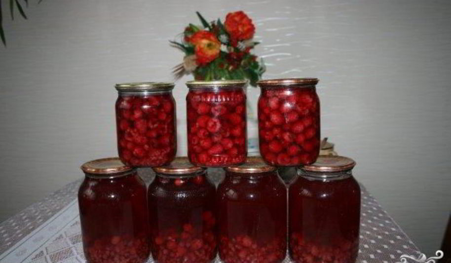 Рецепт компот из малины