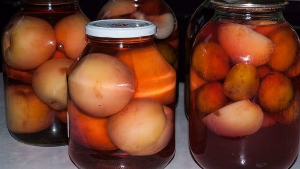 ШАГ 12. компот из персиков на зиму