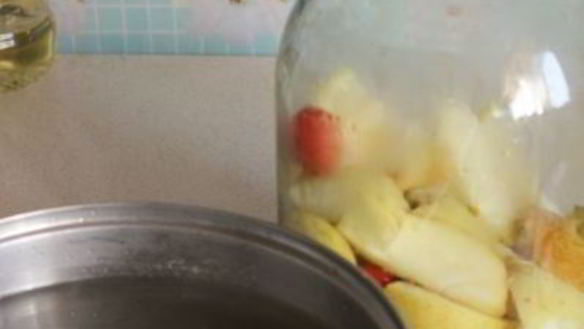 ШАГ 4. компот из шиповника и яблок на зиму