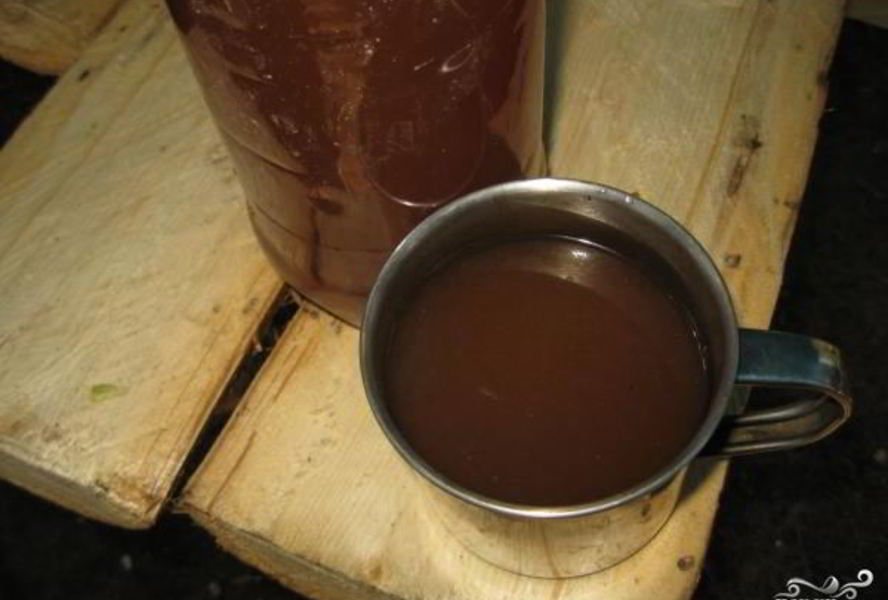 Компот из сухофруктов и свежих яблок