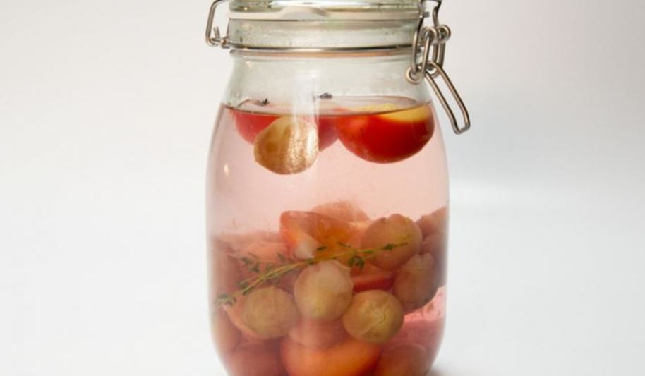 Рецепт компот из винограда и сливы