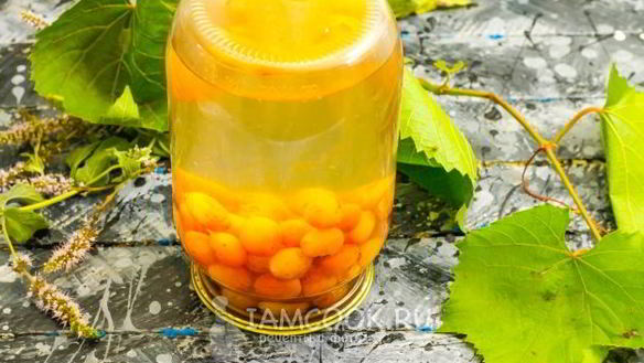 ШАГ 20. компот из винограда кишмиш на зиму