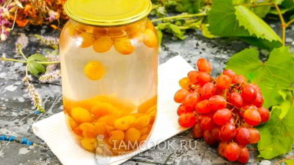 ШАГ 22. компот из винограда кишмиш на зиму