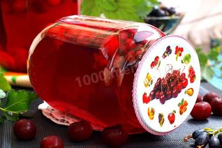 Компот из вишни и смородины